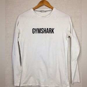 Gymshark White Tee Longsleve | Size XL | Lightly Worn | Rare